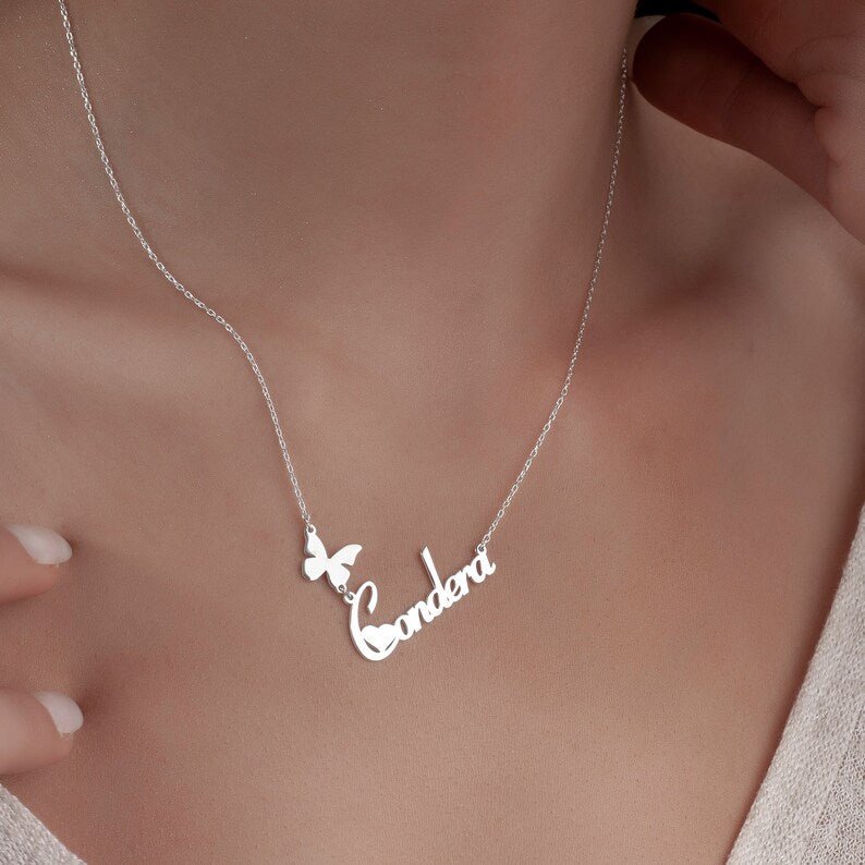 Customized Name Necklaces for Women With Character - Personalized Necklace - Ornaments Co - Ornaments Co - 18K Gold Plated - 14 inches - 