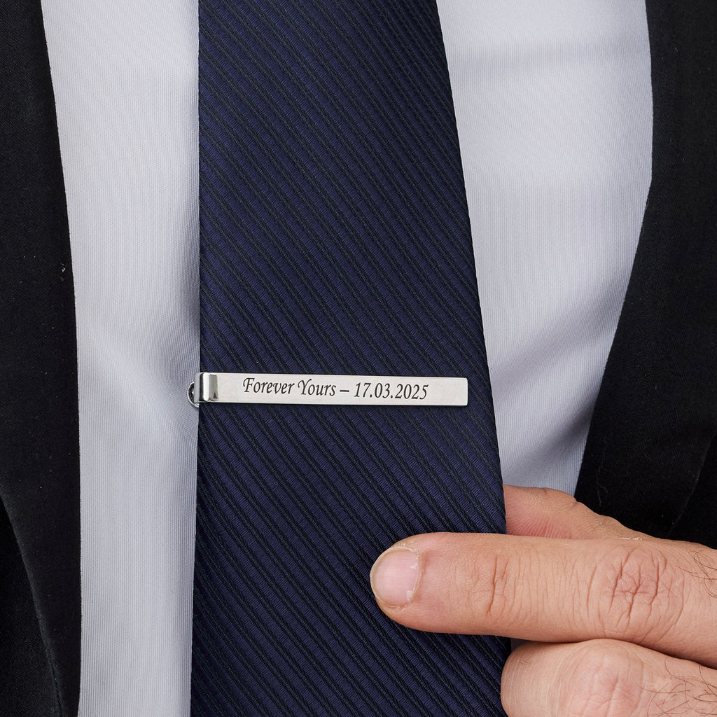 Personalized Bar Tie Clip for Men - Ornaments Co - 18K Gold Plated