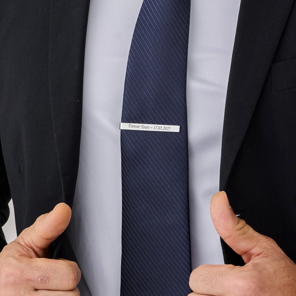 Personalized Bar Tie Clip for Men - Ornaments Co - 18K Gold Plated