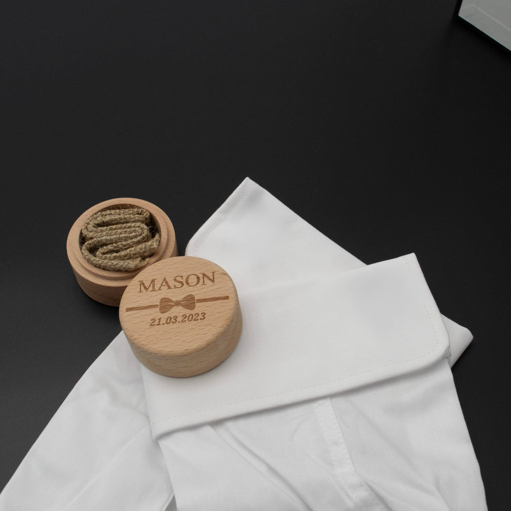Personalized Wooden Box For Cufflinks - Ornaments Co - 