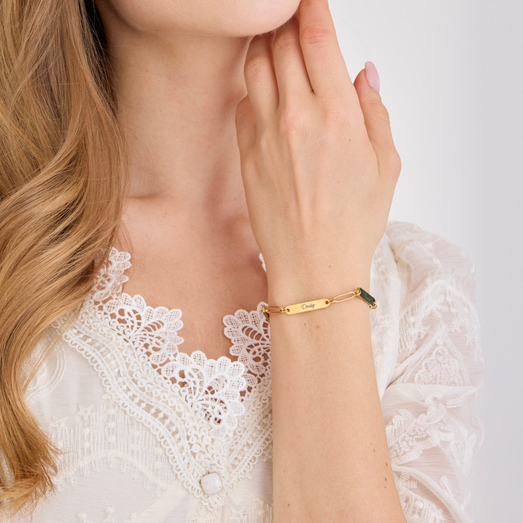 Signature Multi - Name Bar Bracelet For Women - Ornaments Co - 18K Gold Plated